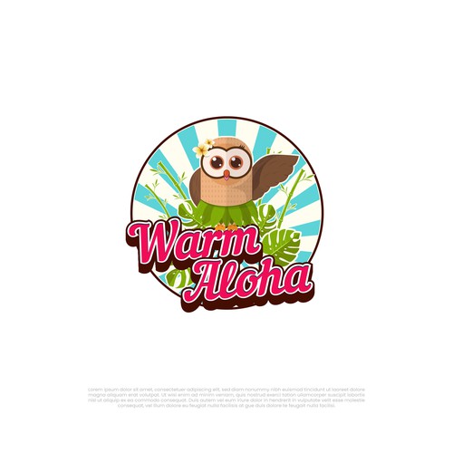 Logo with island feel with a kawaii owl anime mascot for Hawaii website Design von FreyArt_Studio