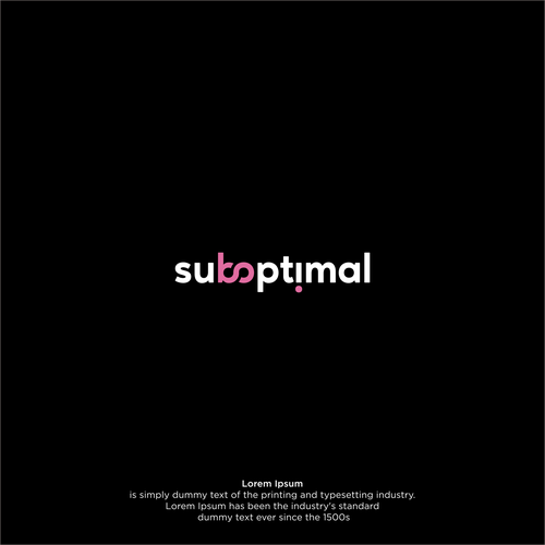 Logo design for a substack/newsletter: "suboptimal" Design by -athala-