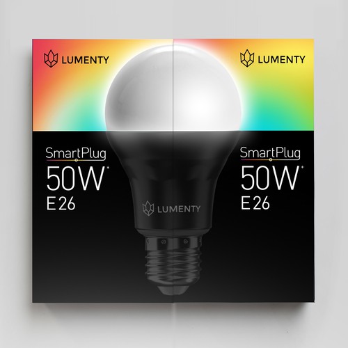 We need to create a sophisticated package for smart lamps. Design by Dimanist