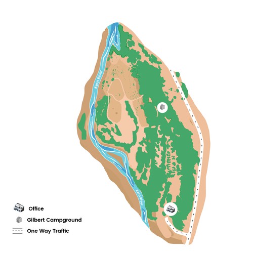 Rivernook Campground Map  Other art or illustration contest