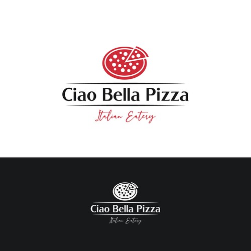 Ciao Bella Pizza Logo Design by desi9nart