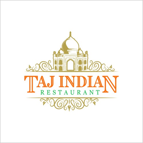 Taj indian restaurant logo design デザイン by Nikitin