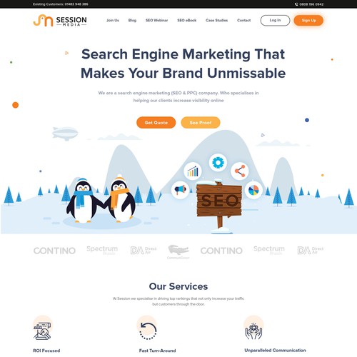 Proposition sur un concours de Design de page web, réalisée par CCDesignSol