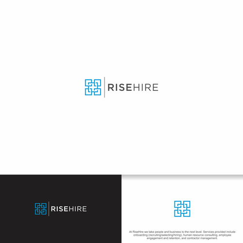 Create a polished yet creative logo for RiseHire Design by Eri Setiyaningsih