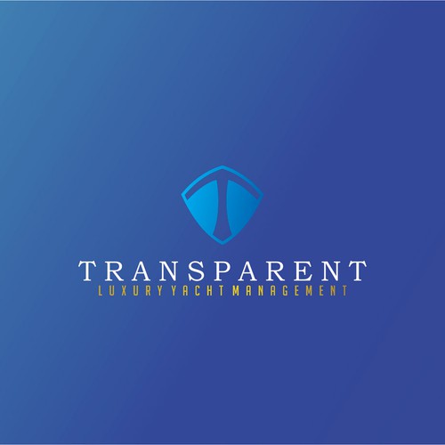 logo for TRANSPARENT Luxury Yacht Management Design by hey John!