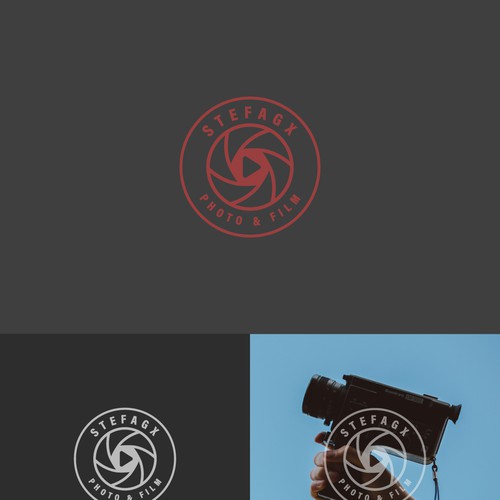 Photographer and filmmaker logo in modern style. Company is restructured and gets a new name Design by kungs