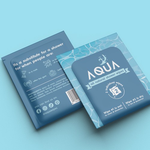 AQUA SHOWER WIPES :D Design by IleanaP