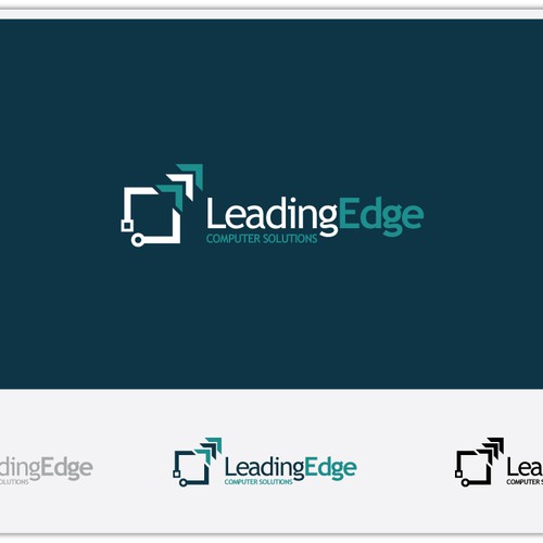 logo for Leading Edge Computer Solutions Design by fluxburn
