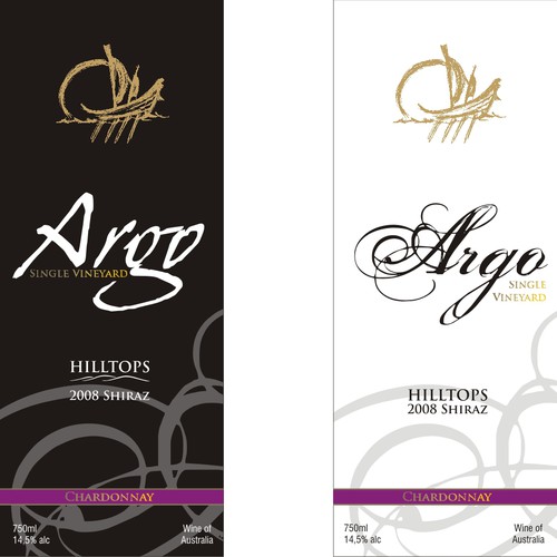 Sophisticated new wine label for premium brand Diseño de dgandolfo