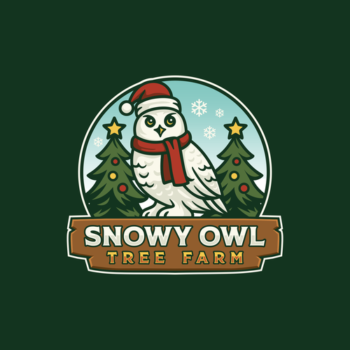 Snowy Owl Christmas Tree Farm ---LOGO COMPETITION! Design by Sasno P