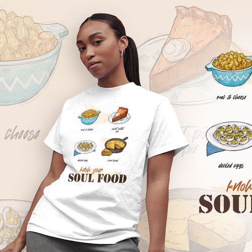 Design Soul Food/Foodie Themed T-Shirt Designs di MaryRay