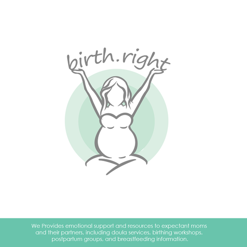 Create an awesome, noticeable and approachable logo for birth.right Design by gibbletgfx