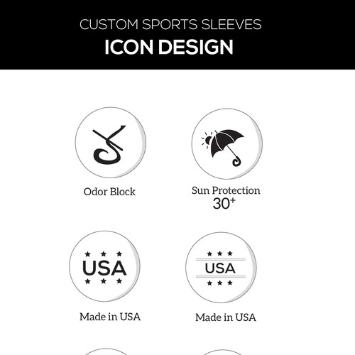 Create Fabric Technology Icons for Custom Sports Sleeves Design by Nandita Pal