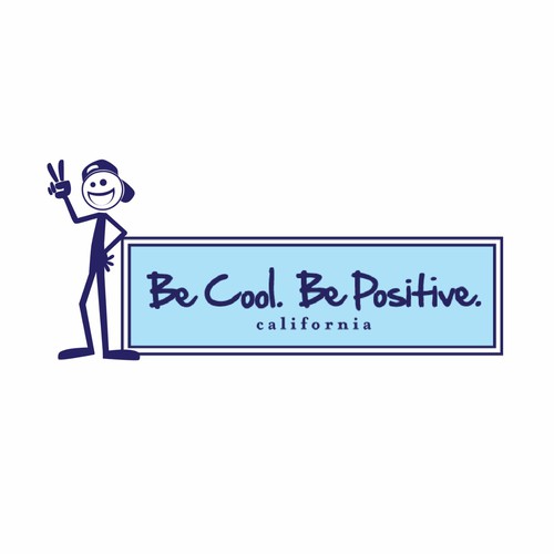 Be Cool. Be Positive. | California Headwear Design by armyati