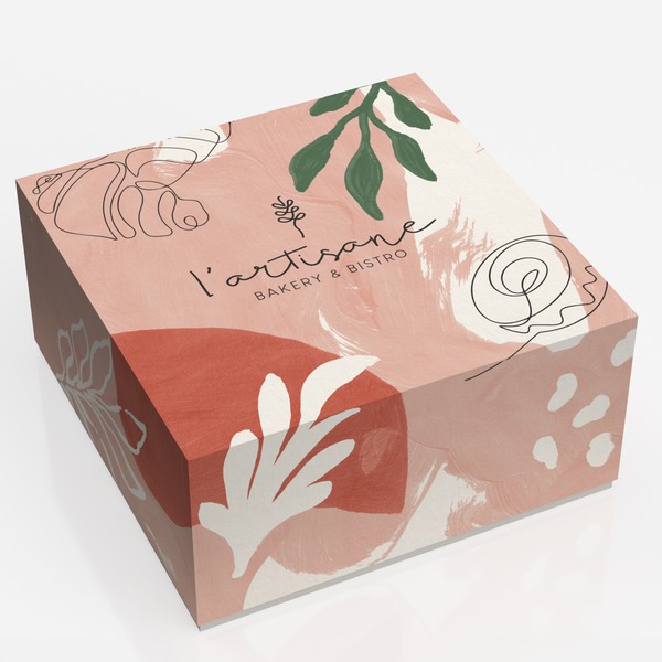 Design by O Ñ A T E titled "Bakery Box - LArtisane - Croissants"