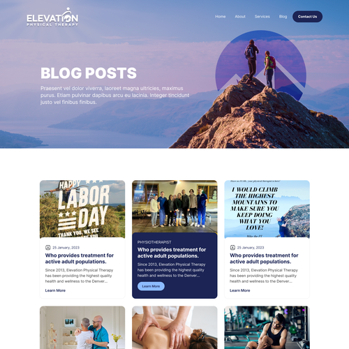 The Ultimate Website Design Showdown: Compete to create the best new website for Elevation PT Design von Technology Wisdom