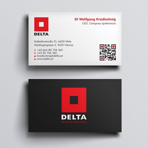 Diseño de DELTA Business Card Relaunch de Design sp