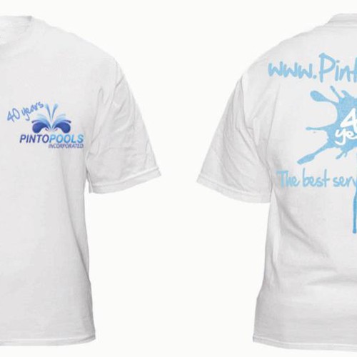 NEW Tshirt Design for swimming pool company Design by Choda