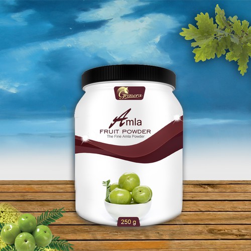 Amla Fruit Powder Label Design by Heart Favorite Designs