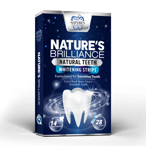 Natural Design Needed for Nature's Brilliance Whitening Strips Design by agooshe