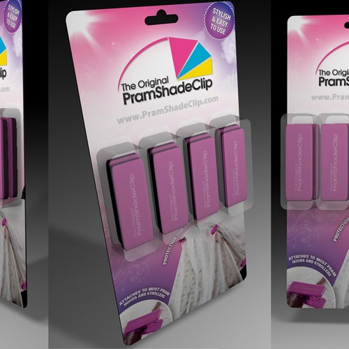 Create the next product packaging for Pram Shade Clip Réalisé par zakazky