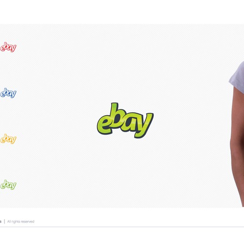 99designs community challenge: re-design eBay's lame new logo! Design by ludibes