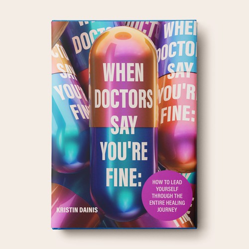 Design a bold book cover to help chronically undiagnosed patients find answers and heal. Design by anselmo.alef