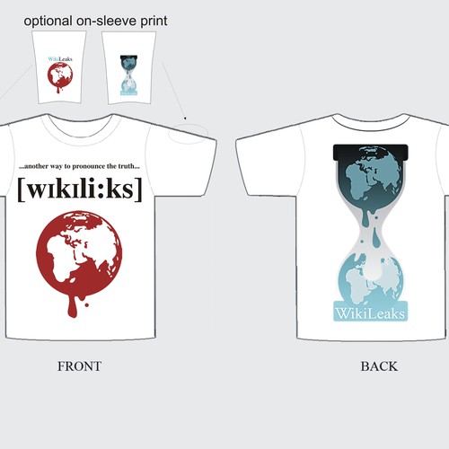 New t-shirt design(s) wanted for WikiLeaks Design by ShormY