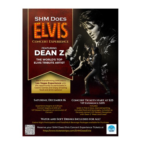 Creative Elvis Tribute Concert Experience Poster Needed! Design by DC Designs SL