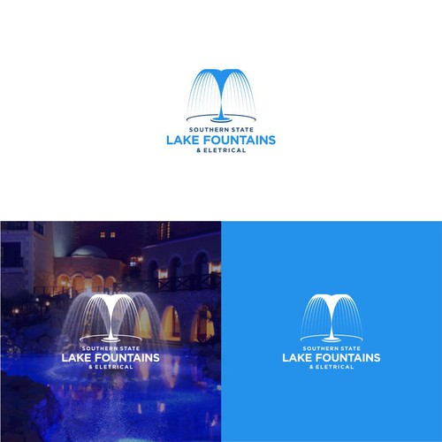 Floating Lake Fountain company needs an eye catching logo! Design by Z/V