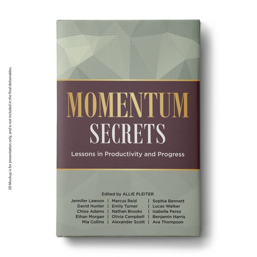 Create a cover for a book about Lessons in Productivity and Progress Design by U.T