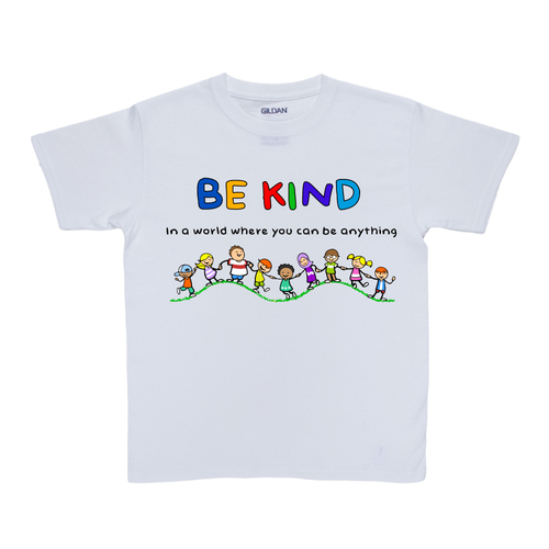 BE KIND Colorful Kids T-shirt Design Design réalisé par Krstn Prlt