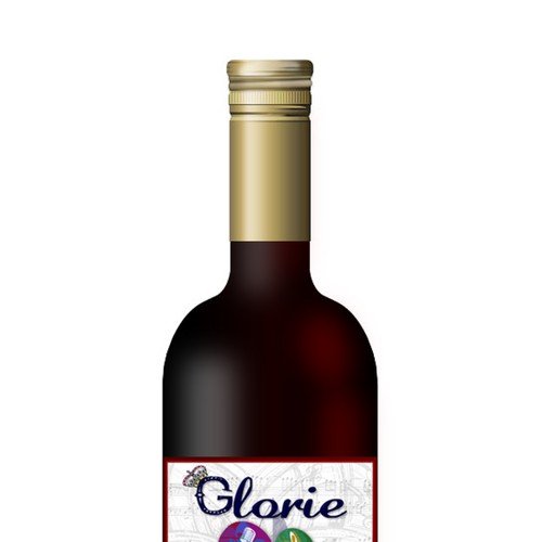 Glorie "Red Quartet" Wine Label Design デザイン by KylieEasterling