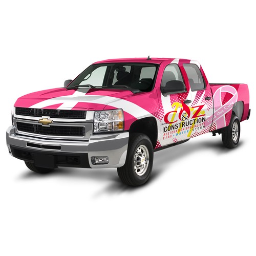 Breast Cancer Awarness Truck! Design by WooTKdesign