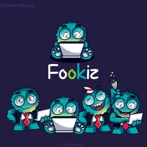 "Creating a logo with a mascot for a future original website" ganador Logo y paquete de redes sociales