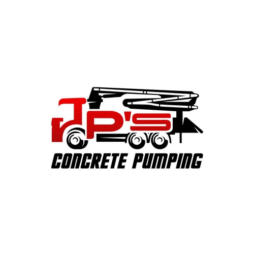 Diseño de fun & simple masculine concrete pump truck logo de SPECTAGRAPH