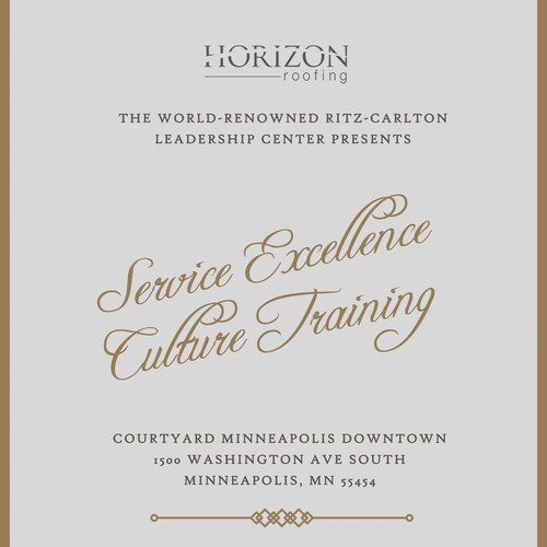 Ritz Carlton Customer Service Event Card or invitation contest