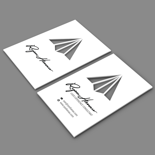 Paper plane business cards :: Behance