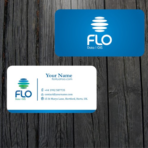 Business card design for Flo Data and GIS デザイン by dalang