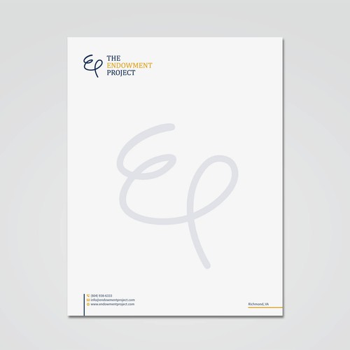 Clean, simple note design, The Endowment Project Design by Tcmenk