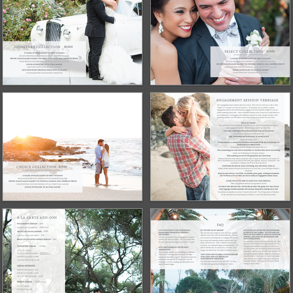 Pricing Guide for Wedding Photographer