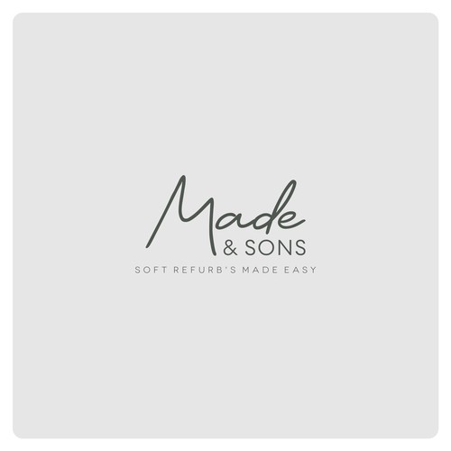 Luxury Meets Ease: Logo & Card Design for Made & Sons Design by kerman
