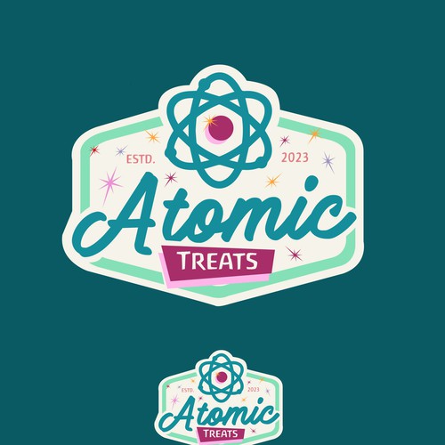 Design a logo and brand for a 50s theme freeze dried candy/dog treat business Design by Fortuna Design