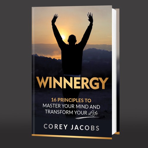 Design a sleek book cover for a man who wants to transform your mind and life! Design by Lizaa