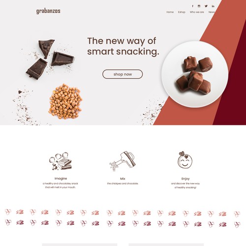 Create a modern website for Antithesis Foods, a food design company