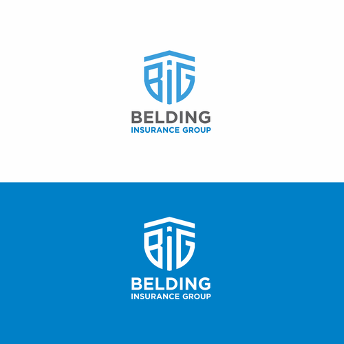 Simple logo w/ shield and letters "BIG" for insurance group Design by betul bejo