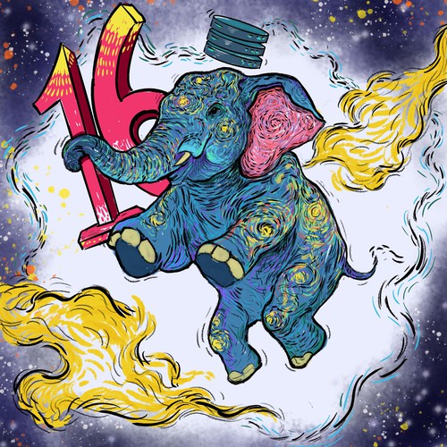 PostgreSQL v16 Release Artwork Design by Oğuzhan Akkök