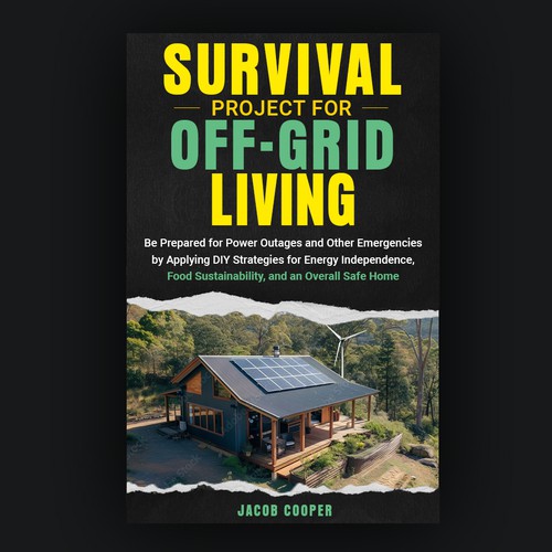 Book Cover for Off-Grid Survival Projects Design by Inwalker