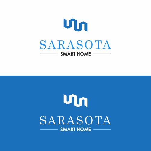 Sarasota Smart Homes logo for our company that does technology innovations and installations-ontwerp door John DP