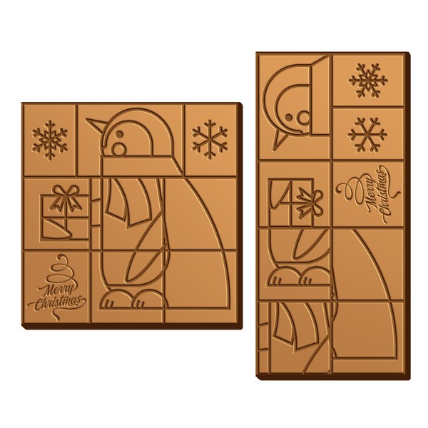 Chocolate Bar design for Christmas theme for Libeert Co.